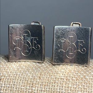 Alan Adler Sterling Cuff Links dated 1956